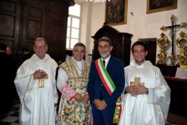 Saluto a Don Ennio Bezzone in partenza per la parrocchia di S.Giovanni di Oneglia  (23 settembre 2018)