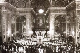 1967 - Altare con mensa provvisoria (Cresime)