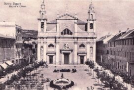 1932 Pietra Ligure Chiesa parrocchiale di S. Nicolò.